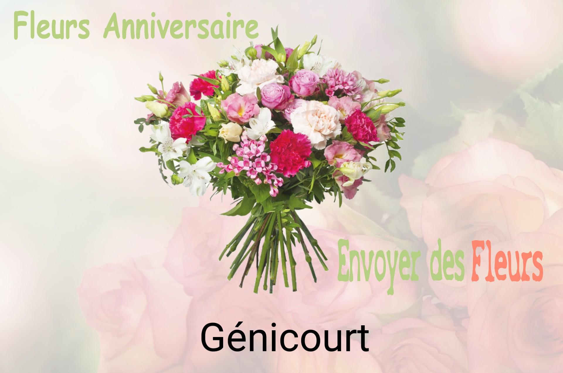 Bouquet de fleurs d’anniversaire livré à Génicourt